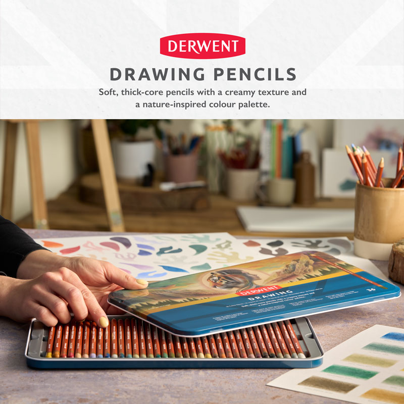 Derwent Drawing Pencils Soft, earthy colours inspired by nature