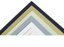 Pack Of 50 Black Mount Backing Boards – A2 Size, 1.25mm Thick With White Core