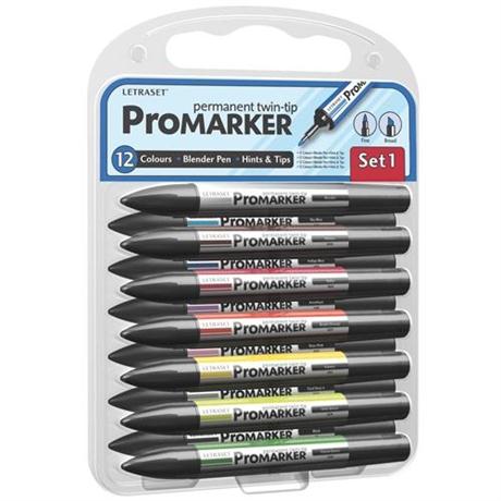Letraset Promarker 12 Pack - Set 1 Image 1