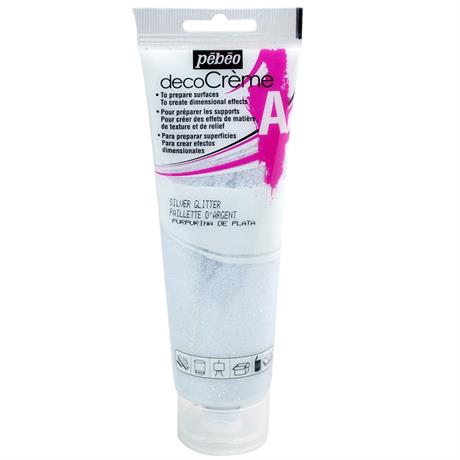 Pebe Deco Silver Glitter 120ml Image 1