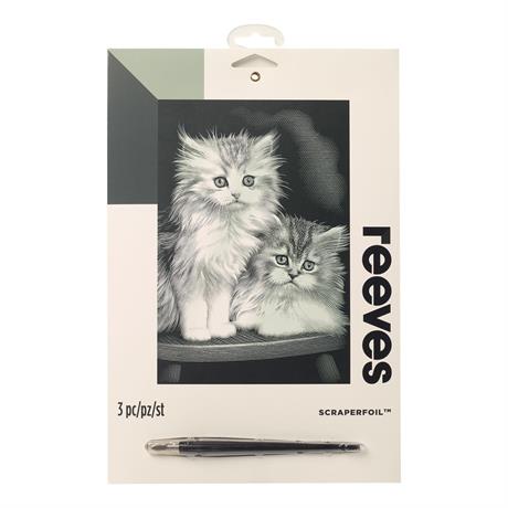 Reeves Scraperfoil Kit- Fluffy Kittens