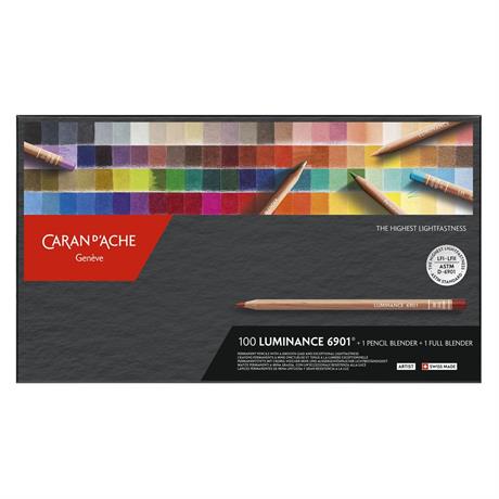 Caran d’Ache Luminance 6901 set of 100 coloured pencils full range