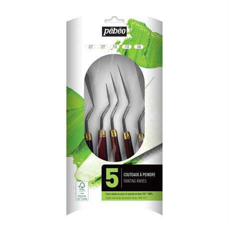 Pebeo Assortment Of 5 Painting Knives