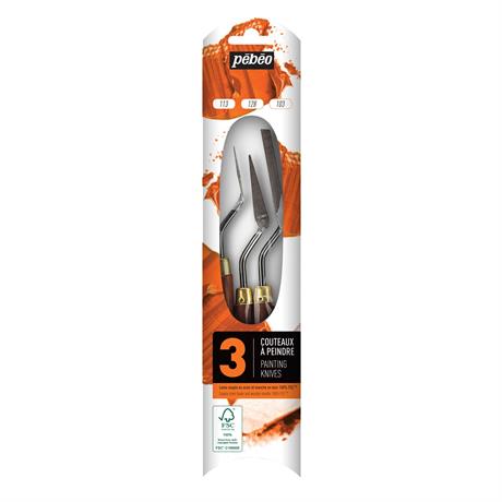 Pebeo Assortment Of 3 Painting Knives