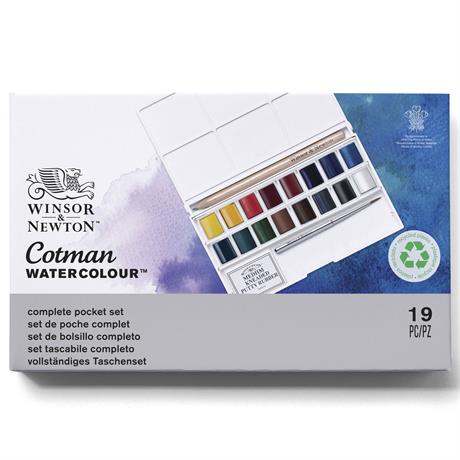 Winsor & Newton Cotman Deluxe Sketchers Pocket Box – closed set