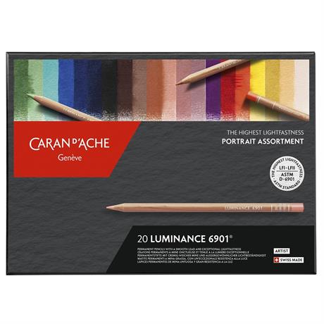 Caran d’Ache Luminance 6901 Portrait Colours Set of 20 coloured pencils