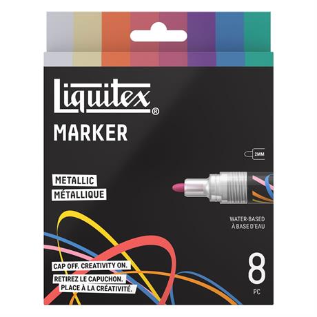 Liquitex Marker 8x2mm Set - Metallic