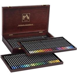 Caran d'Ache Wooden Box Of 76 Museum Aquarelle Pencils thumbnail