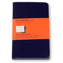 Moleskine Ruled Cahier Pocket - Black (Set of 3) Journal Notebook thumbnail