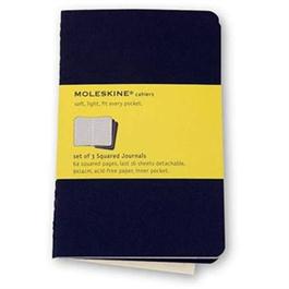 Moleskine Squared Cahier Pocket - Black (Set of 3) Journal Notebook thumbnail