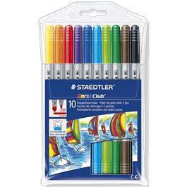 Noris Club Double-Ended Fibre Tip Pen Set Of 10 thumbnail
