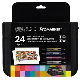 Winsor & Newton ProMarker Mixed Marker Wallet of 24 thumbnail