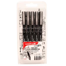 Uni PIN Set of 5 Black thumbnail