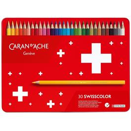 Caran d'Ache Swisscolor Pencils Tin Of 30 thumbnail