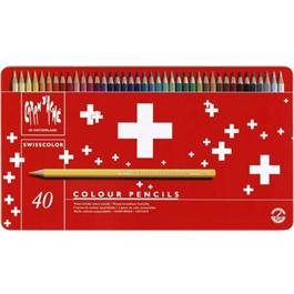 Caran d'Ache Swisscolor Pencils Tin Of 40 thumbnail