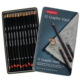 Derwent Graphic Pencils Hard (Technical) Tin of 12 thumbnail