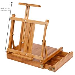 Pebeo - Bamboo Table Box Easel Open