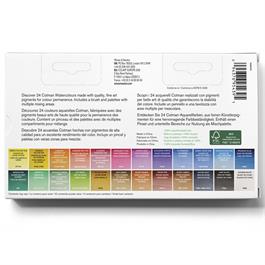 Winsor & Newton Cotman Watercolour 24 Half Pan Travel Set - back