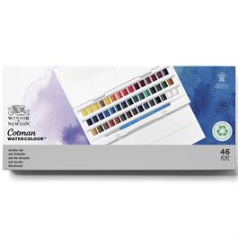 Winsor & Newton Cotman Watercolour 45 Half Pan Studio Set – closed box