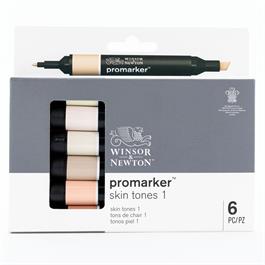 Winsor & Newton ProMarker 6 Skin Tones Set 1 thumbnail