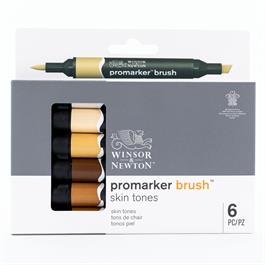 Winsor & Newton ProMarker Brush Set of 6 Skin Tones thumbnail