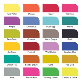 Winsor & Newton Promarker Assorted Marker Wallet of 24 – Colour Swatch Chart (Promarker, Promarker Brush, Promarker Metallic, Promarker Neon
