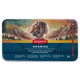 Derwent Drawing Pencils 72 Tin coloured pencil set