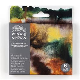 Winsor & Newton Professional Watercolour Rich Earth Colours Set 6 x 5ml thumbnail