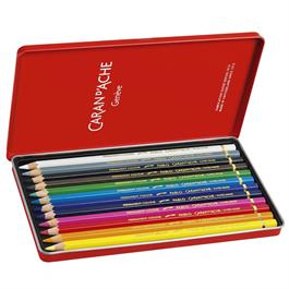 Pablo coloured pencils 12 set open tin