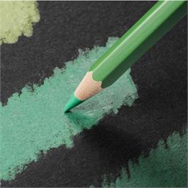 Caran d’Ache Pablo pencil close up on black paper