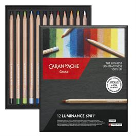 Luminance 6901 12 pencil set showing colour selection