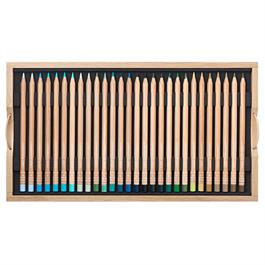 Luminance 6901 wooden box set of 100 coloured pencils tray 2