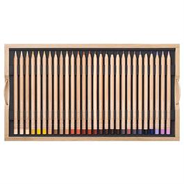 Luminance 6901 wooden box set of 100 coloured pencils tray 3