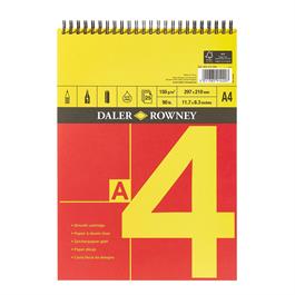 Daler Rowney Red & Yellow Spiral Sketch Pad A4 thumbnail
