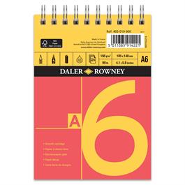 Daler Rowney Red & Yellow Spiral Sketch Pad A6 thumbnail