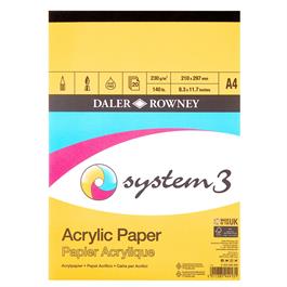 Daler Rowney System3 Acrylic Paper Pad 230gsm A4 thumbnail
