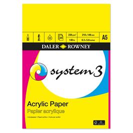 Daler Rowney System3 Acrylic Paper Pad 230gsm A5 thumbnail