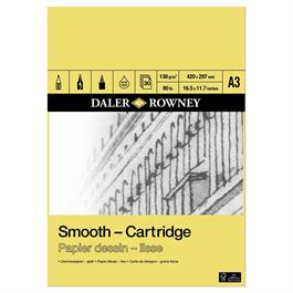 Daler Rowney Smooth Cartridge Paper Pad 130gsm A3 thumbnail