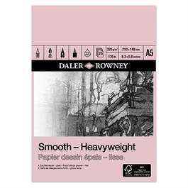 Daler Rowney Smooth Heavyweight Cartridge Paper Pad A5