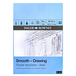 Daler Rowney Smooth Drawing Paper Pad A3