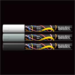 Liquitex Marker 3x2mm Set - Monochrome - White, Grey and Black