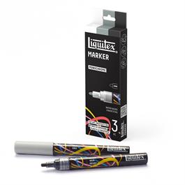 Liquitex Marker 3x2mm Set - Monochrome - open box
