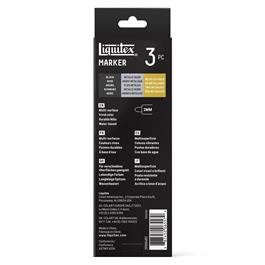 Liquitex Marker 3x2mm Set - Accent - back of box