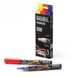 Liquitex Marker 3x2mm Set - Primary - open box