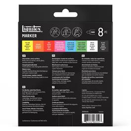 Liquitex Marker 8x2mm Set - Essential - back of box