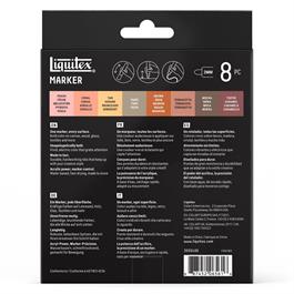 Liquitex Marker 8x2mm Set - Portrait - back of box