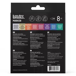 Liquitex Marker 8x2mm Set - Metallic - back of box
