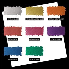 Liquitex Marker 8x2mm Set - Metallic - Swatch Card