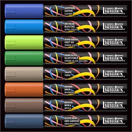 Liquitex Marker 8x2mm Set - Landscape - 8 Colours