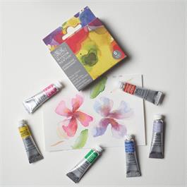 Winsor & Newton Professional Watercolour Floral Set -In use
